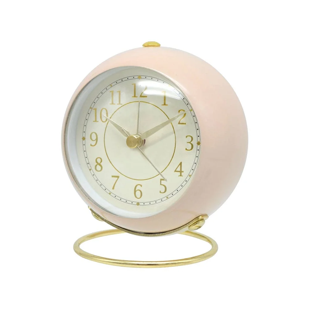 Часовник Takk Tick Tale, настолен, 10 cm, розов