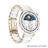 Часовник - Huawei Watch GT5 Pro Jana-B29C, 1.32" Amoled 466x466, PPI 352, BT5.2, BLE/BR/EDR, 323mAh, 40-meter free diving, HUAWEI TruSense System, ECG analysis, Battery life up to 7 days, Compatible with iOS and Android devices, Ceramic