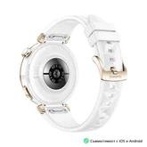 Часовник - Huawei Watch GT5 Pro Jana-B29F, 1.32" Amoled 466x466, PPI 352, BT5.2, BLE/BR/EDR, 323mAh, 40-meter free diving, HUAWEI TruSense System, ECG analysis, Battery life up to 7 days, Compatible with iOS and Android devices, White Fluoroelastomer