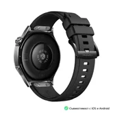 Часовник - Huawei Watch GT5 Vili-B19F, 1.43", Amoled 466x466 PPI 326, BT5.2 BLE/BR/EDR, 5ATM, 524mAh, Screenshot sharing, support message input, message notifications, Battery life up to 14 days, Compatible with iOS and Android devices, Black Fluoroelastomer