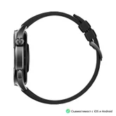 Часовник - Huawei Watch GT5 Vili-B19F, 1.43", Amoled 466x466 PPI 326, BT5.2 BLE/BR/EDR, 5ATM, 524mAh, Screenshot sharing, support message input, message notifications, Battery life up to 14 days, Compatible with iOS and Android devices, Black Fluoroelastomer