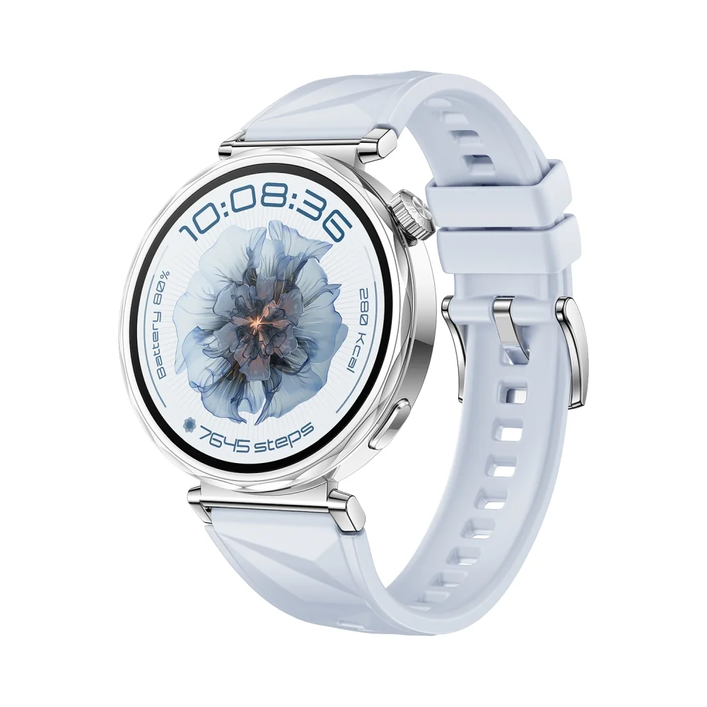 Часовник - Huawei Watch GT5 Jana-B19FC, 1.32", Amoled 466x466 PPI 352, , BT5.2 BLE/BR/EDR, 5ATM, 524mAh, Screenshot sharing, support message input, message notifications, Battery life up to 7 days,Compatible with iOS and Android devices, Blue Fluoroelastomer