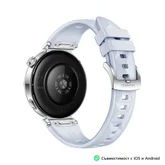 Часовник - Huawei Watch GT5 Jana-B19FC, 1.32", Amoled 466x466 PPI 352, , BT5.2 BLE/BR/EDR, 5ATM, 524mAh, Screenshot sharing, support message input, message notifications, Battery life up to 7 days,Compatible with iOS and Android devices, Blue Fluoroelastomer