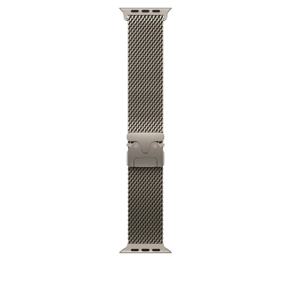 Каишка за часовник - Apple Watch 49mm Milanese Loop: Natural Titanium Milanese Loop - Small