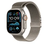 Каишка за часовник - Apple Watch 49mm Milanese Loop: Natural Titanium Milanese Loop - Large