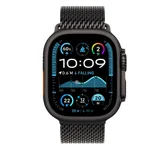 Каишка за часовник - Apple Watch 49mm Milanese Loop: Black Titanium Milanese Loop - Large