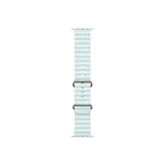 Каишка за часовник - Apple Watch 49mm Band: Ice&nbsp;Blue Ocean&nbsp;Band - Natural Titanium Finish