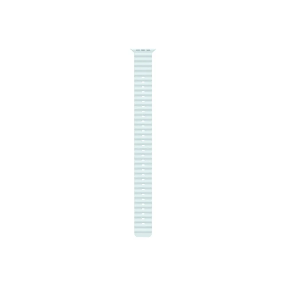Каишка за часовник - Apple Watch 49mm Band: Ice Blue Ocean Band Extension - Natural Titanium Finish