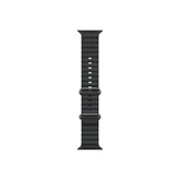 Каишка за часовник - Apple Watch 49mm Band: Black Ocean&nbsp;Band - Natural Titanium Finish