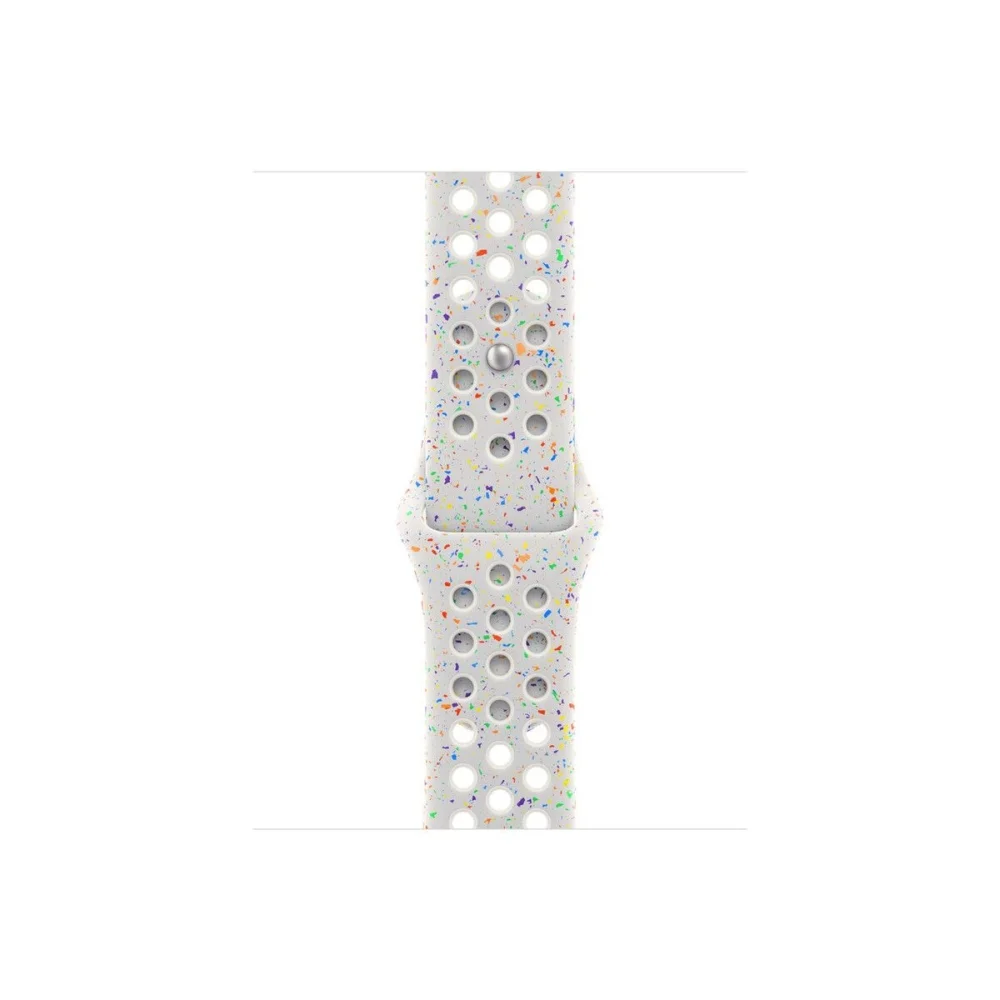 Каишка за часовник - Apple Watch 46mm Nike Sport Band: Pure Platinum Nike Sport Band - S/M