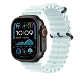Каишка за часовник - Apple Watch 49mm Band: Ice&nbsp;Blue Ocean&nbsp;Band - Black Titanium Finish