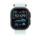 Каишка за часовник - Apple Watch 49mm Band: Ice&nbsp;Blue Ocean&nbsp;Band - Black Titanium Finish