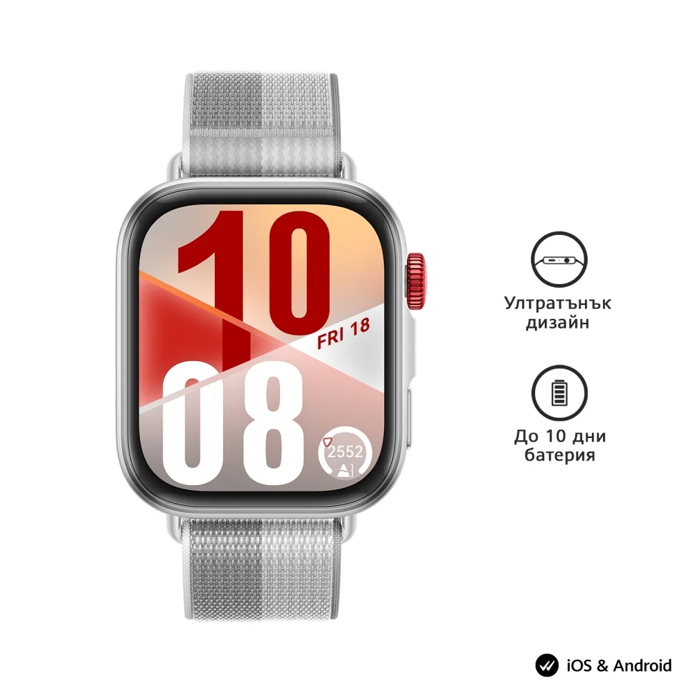 Часовник - Huawei Watch Fit 4, Seiya-B19F, Gray