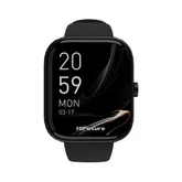 Часовник - HiFuture Lume Black, 1.85 " IPS, Powered by Dual Core, Aerospace-Grade Ultra Light Aluminum Frame, Bluetooth Call, 3D User Interface, 1ATM Waterproof, 24/7 True Heart Rate & Blood Oxygen Sensor, 100+ Sports Mode, Up to 7 days daily use