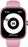 Часовник - HiFuture Lume Pro Pink, 1.85 " AMOLED, Always on Display, Powered by Dual Core, Aerospace-Grade Ultra Light Aluminum Frame, Bluetooth Call, 3D User Interface, 1ATM Waterproof, 24/7 True Heart Rate & Blood Oxygen Sensor, 100+Sports Mode, Up to 7 days dail