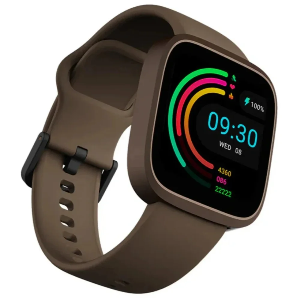 Часовник - HiFuture Edge Brown, 1.72" HD Display, Powered by Dual Core, Aerospace-Grade Ultra Light Aluminum Frame, Bluetooth Call, 3D User Interface, 1ATM Waterproof, 24/7 True Heart Rate & Blood Oxygen Sensor, 100+ Sports Mode, Up to 7 days daily use