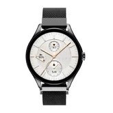 Часовник - HiFuture Aura2 Black, 1.32" AMOLED, Powered by Dual Core, Metallic Frame, Bluetooth Call, 3D User Interface, 1ATM Waterproof, 24/7 True Heart Rate & Blood Oxygen Sensor, 100+ Sports Mode, Up to 7 days daily use, Extra Silicone Strap inbox
