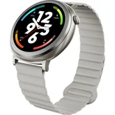 Часовник - HiFuture Aurora Silver, 1.43" AMOLED,  466*466, Powered by Dual Core & Syntra AI, Bluetooth Call, IP68  Waterproof, 24/7 True Heart Rate & Blood Oxygen Sensor, Up to 10 days daily use, Magnetic Strap