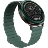 Часовник - HiFuture Aurora Dark Green, 1.43" AMOLED,  466*466, Powered by Dual Core & Syntra AI, Bluetooth Call, IP68  Waterproof, 24/7 True Heart Rate & Blood Oxygen Sensor, Up to 10 days daily use, Magnetic Strap
