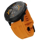 Часовник - HiFuture MIX3 Orange, 1.43" AMOLED, 466*466, Powered by Dual Core & Syntra AI, Bluetooth Call, 3ATM Waterproof, Compass & Altimeter, 24/7 True Heart Rate & Blood Oxygen Sensor, Up to 10 days daily use