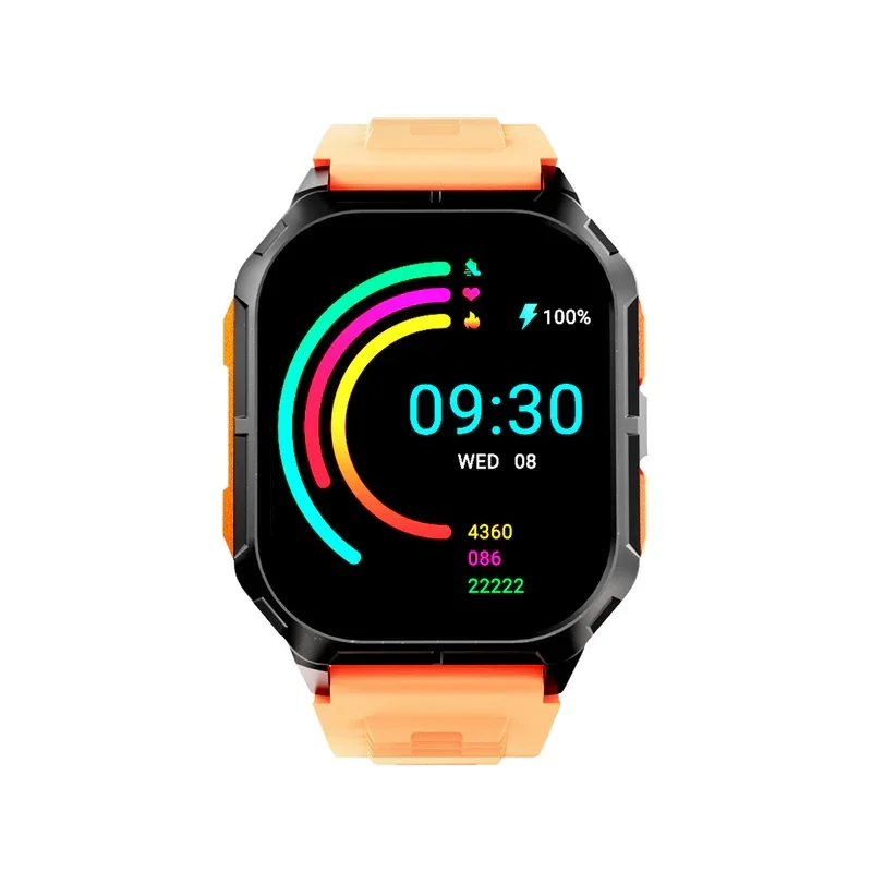 Часовник - HiFuture Ultra 3 Black Orange, 2.0" IPS, 240x296, Bluetooth Call, IP68 Waterproof, 24/7 True Heart Rate & Blood Oxygen Sensor, Up to 7 days daily use, 100+ Sports Mode