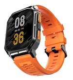 Часовник - HiFuture Ultra 3 Black Orange, 2.0" IPS, 240x296, Bluetooth Call, IP68 Waterproof, 24/7 True Heart Rate & Blood Oxygen Sensor, Up to 7 days daily use, 100+ Sports Mode