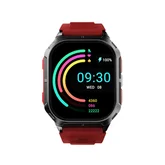 Часовник - HiFuture Ultra 3 Black Red, 2.0" IPS, 240x296, Bluetooth Call, IP68 Waterproof, 24/7 True Heart Rate & Blood Oxygen Sensor, Up to 7 days daily use, 100+ Sports Mode