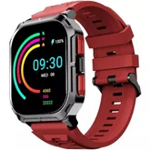 Часовник - HiFuture Ultra 3 Black Red, 2.0" IPS, 240x296, Bluetooth Call, IP68 Waterproof, 24/7 True Heart Rate & Blood Oxygen Sensor, Up to 7 days daily use, 100+ Sports Mode