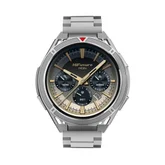 Часовник - HiFuture Active Silver, *1.43"  AMOLED, Dual Band GPS +Compass + Altimeter 466*466, Powered by Dual Core & Syntra AI, Bluetooth Call, 5ATM Waterproof, 24/7 True Heart Rate & Blood Oxygen Sensor, Up to 10 days daily use