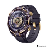 Часовник - Huawei  Watch Ultimate Design Royal Gold, Long-B69, Purple ceramic bezel with 18K gold