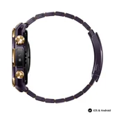 Часовник - Huawei  Watch Ultimate Design Royal Gold, Long-B69, Purple ceramic bezel with 18K gold