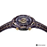 Часовник - Huawei  Watch Ultimate Design Royal Gold, Long-B69, Purple ceramic bezel with 18K gold