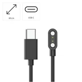 HAMA Заряден кабел за смарт часовници, с магнитно зареждане, USB-C, 60 см, черен